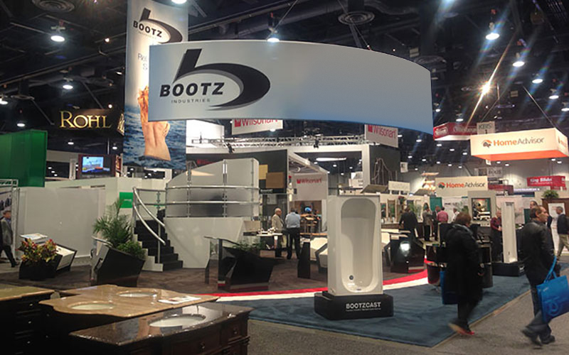 Modern Bootz Trade Show Booth